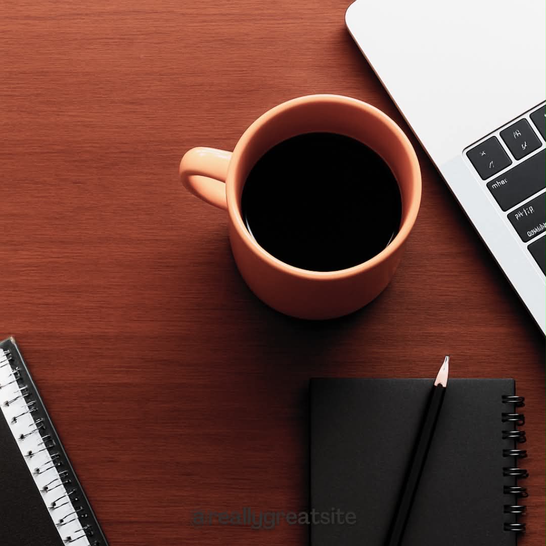 Coffee and workspace at Orange Shire