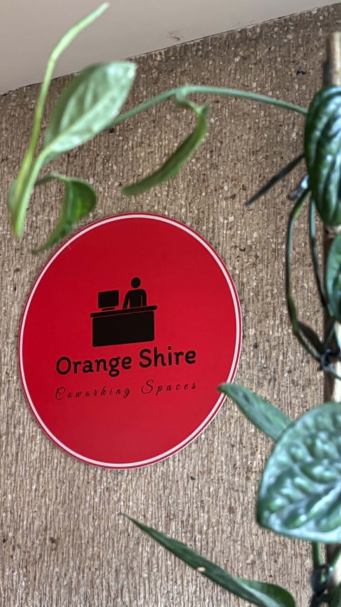 Orange Shire Coworking sign