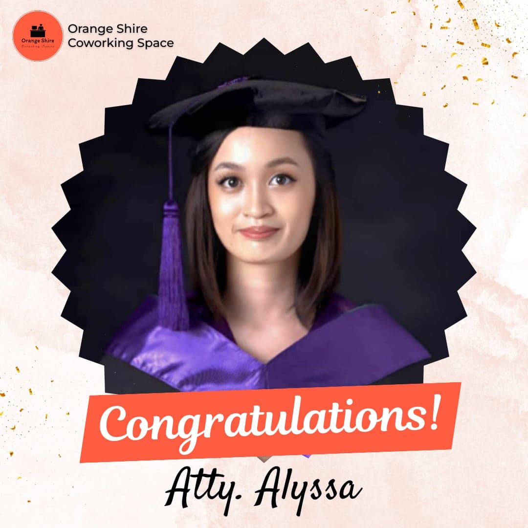 Congratulations to Atty. Alyssa for passing Bar Examination