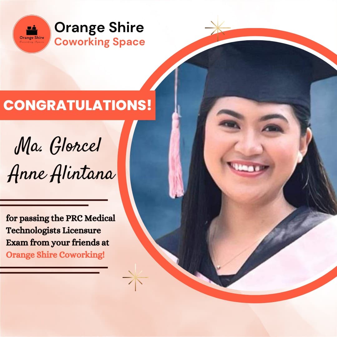 Congratulations to Ma. Glorcel Anne Alintana for passing PRC Medical Technologists Licensure Exam